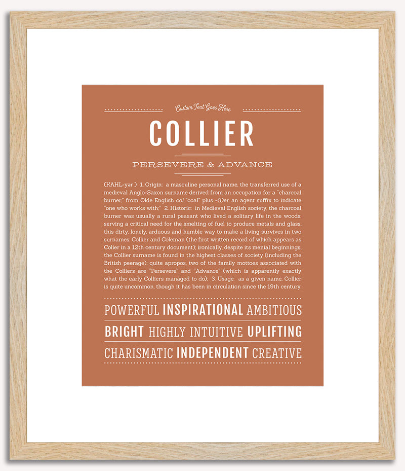 Collier | Name Art Print