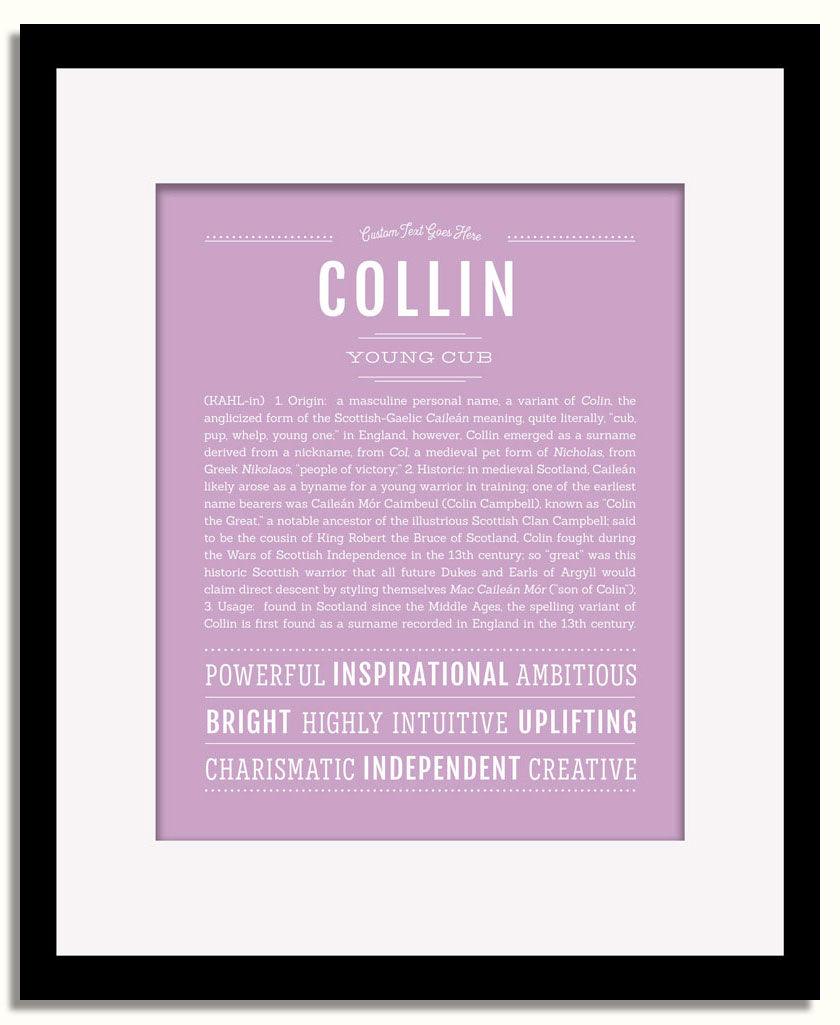 Frame Options | Lilac | Black Frame, Matted