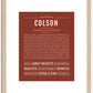 Colson | Name Art Print