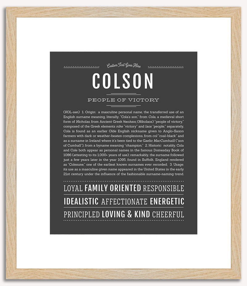 Colson | Name Art Print