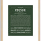 Colson | Name Art Print