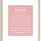 Colson | Name Art Print