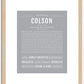 Colson | Name Art Print