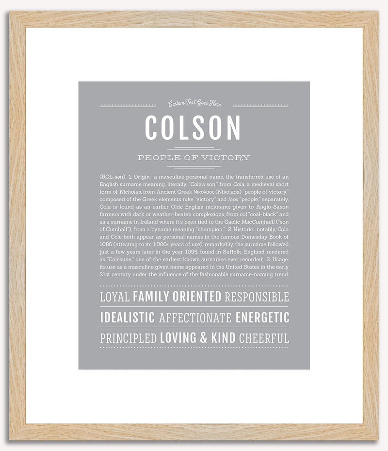 Colson | Name Art Print