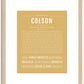 Colson | Name Art Print