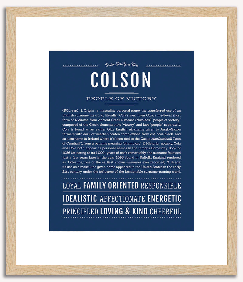 Colson | Name Art Print