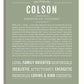 Colson | Name Art Print – Name Stories