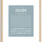 Colson | Name Art Print