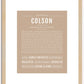 Colson | Name Art Print