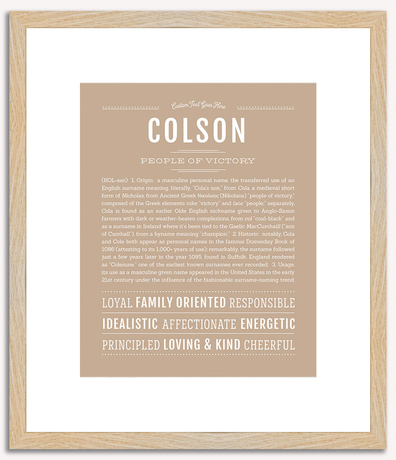 Colson | Name Art Print