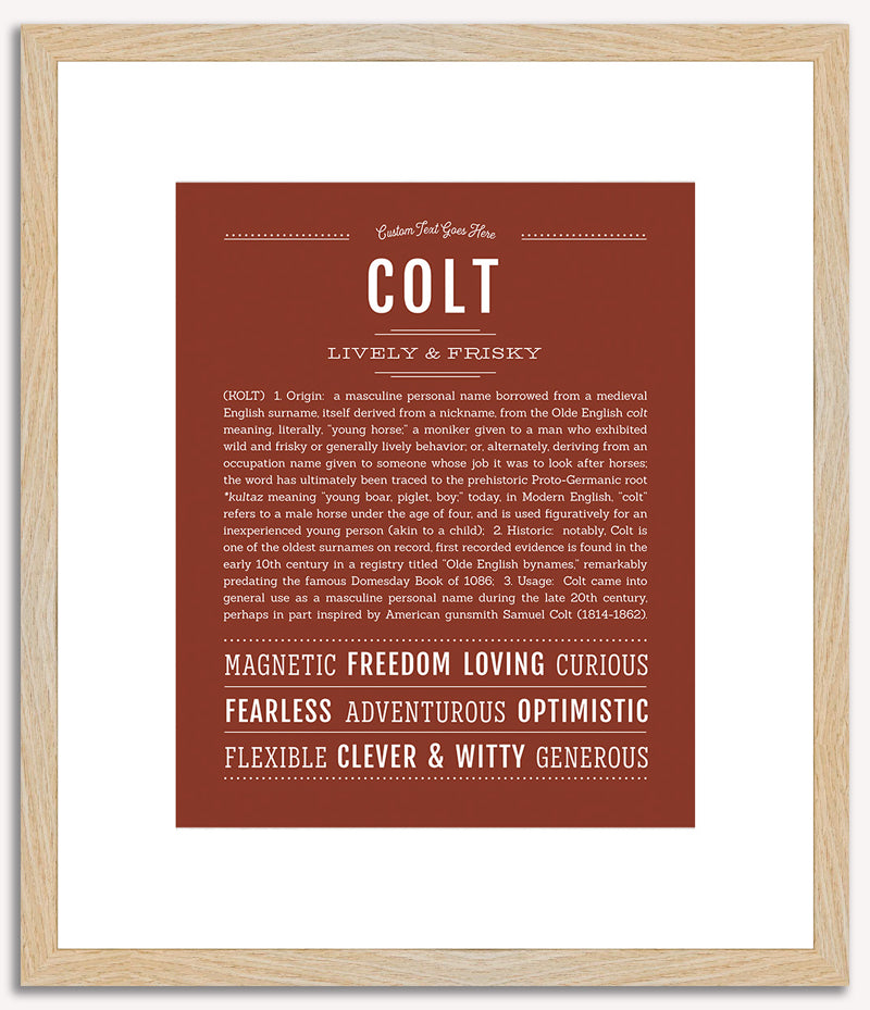 Colt | Name Art Print