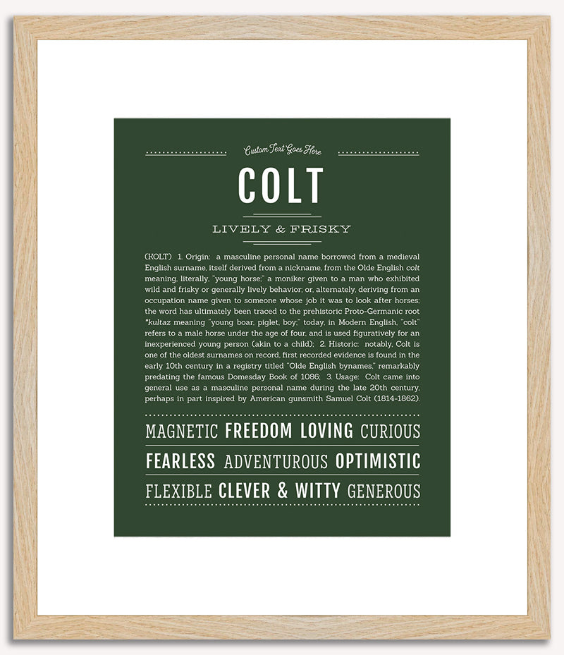 Colt | Name Art Print