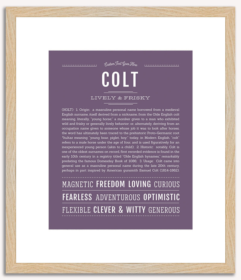 Colt | Name Art Print