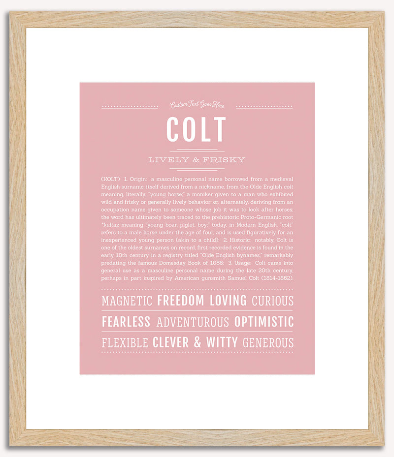 Colt | Name Art Print