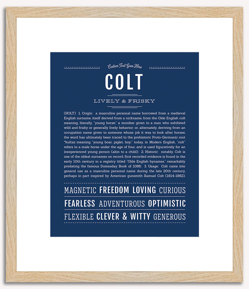 Colt | Name Art Print