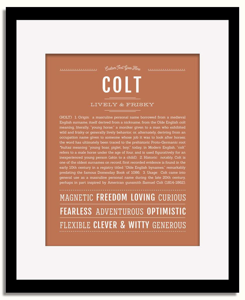 Frame Options | Terra Cotta | Black Frame, Matted