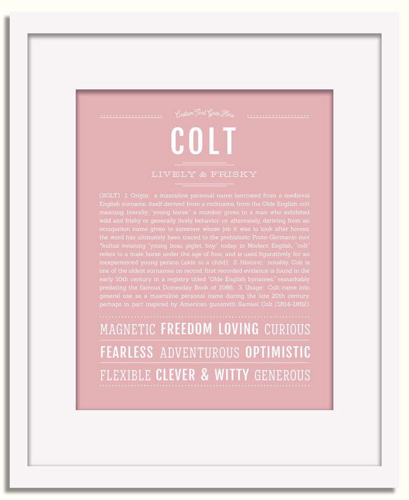 Frame Options | Dusty Rose | White Frame, Matted