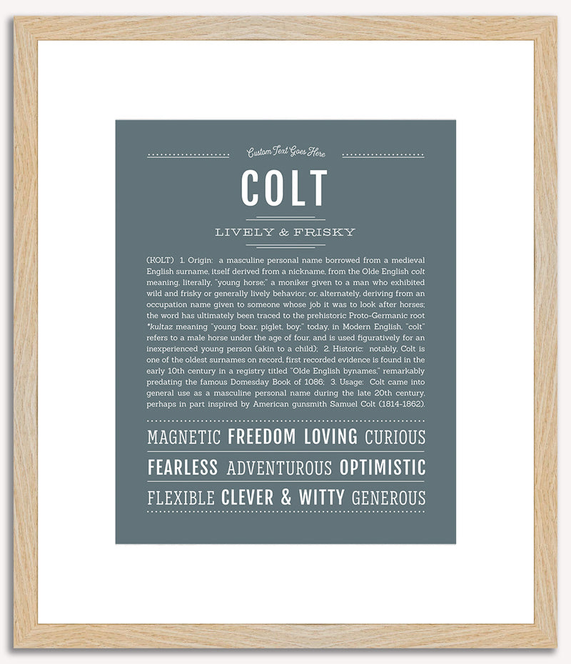 Colt | Name Art Print