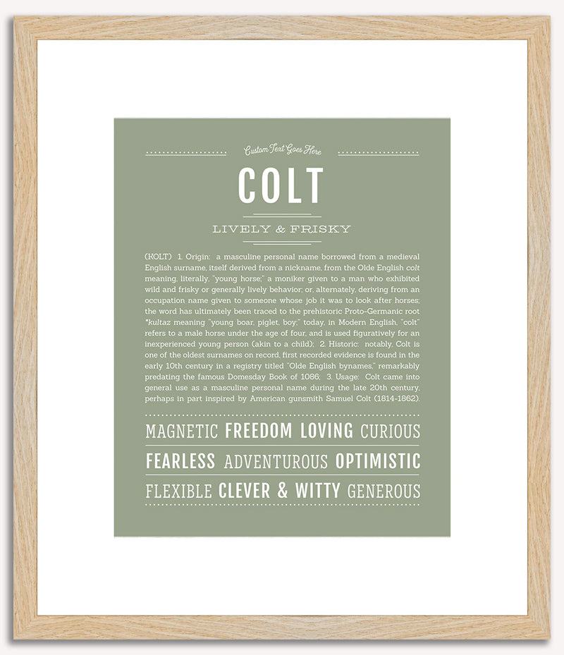 Colt | Name Art Print