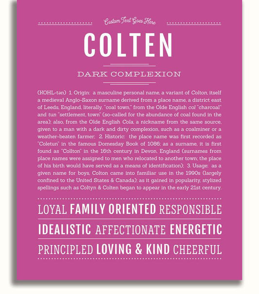 Frame Options | Dark Pink | No Frame