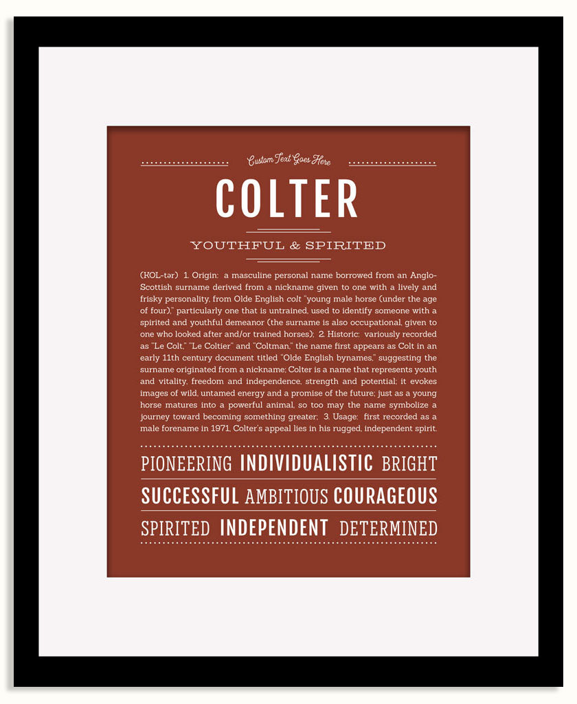 Frame Options | Bordeaux | Black Frame, Matted