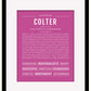 Frame Options | Dark Pink | Black Frame, Matted