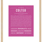 Frame Options | Dark Pink | Maple Frame, Matted