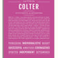 Frame Options | Dark Pink | No Frame