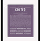 Frame Options | Deep Purple | Black Frame, Matted