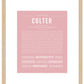 Frame Options | Dusty Rose | Maple Frame, Matted
