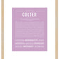Frame Options | Lilac | Maple Frame, Matted