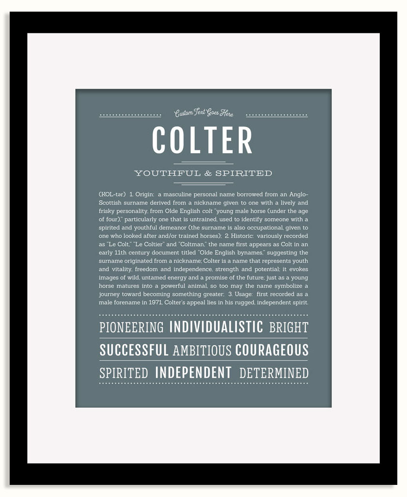 Frame Options | Night Rendezvous | Black Frame, Matted