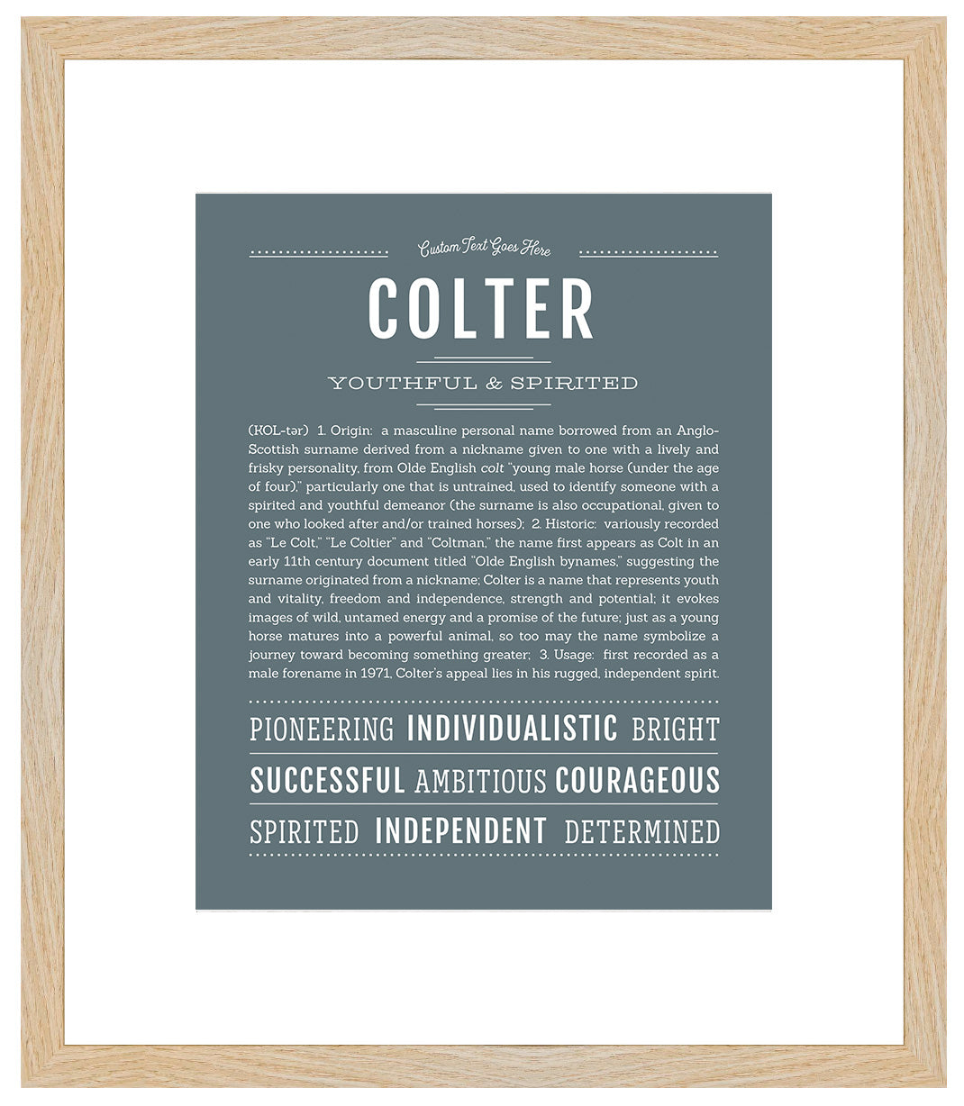 Frame Options | Night Rendezvous | Maple Frame, Matted