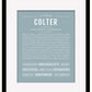 Frame Options | Powder Blue | Black Frame, Matted