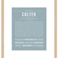 Frame Options | Powder Blue | Maple Frame, Matted