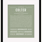 Frame Options | Sage | Black Frame, Matted