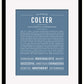 Frame Options | Steele Blue | Black Frame, Matted