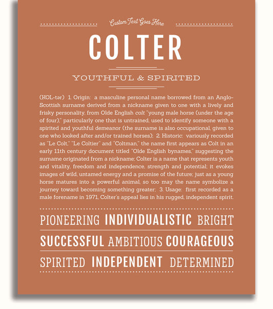 Frame Options | Terra Cotta | No Frame