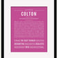 Frame Options | Dark Pink | Black Frame, Matted