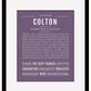 Frame Options | Deep Purple | Black Frame, Matted