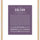 Frame Options | Deep Purple | Maple Frame, Matted