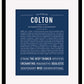 Frame Options | Midnight Blue | Black Frame, Matted