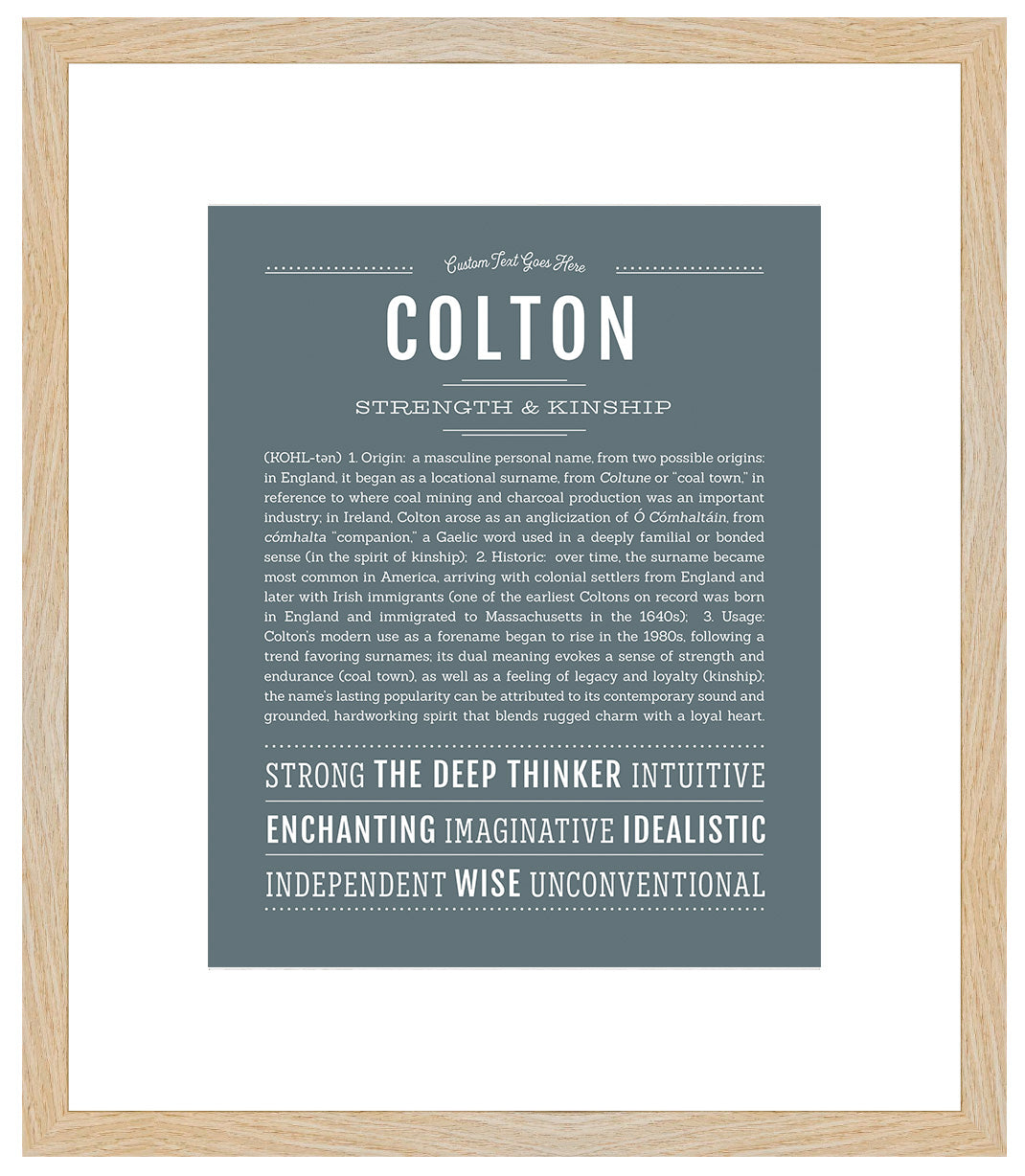 Frame Options | Night Rendezvous | Maple Frame, Matted