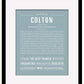 Frame Options | Powder Blue | Black Frame, Matted
