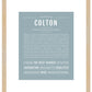 Frame Options | Powder Blue | Maple Frame, Matted