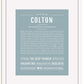 Frame Options | Powder Blue | White Frame, Matted