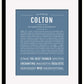 Frame Options | Steele Blue | Black Frame, Matted
