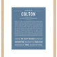 Frame Options | Steele Blue | Maple Frame, Matted