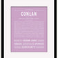 Conlan | Name Art Print