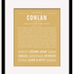 Conlan | Name Art Print